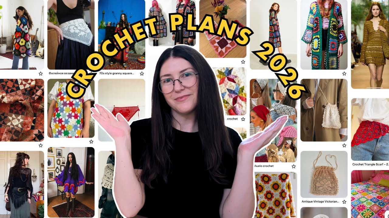 Мои планы по вязанию крючком на 2026 год (давайте обсудим мою доску на Pinterest!)
