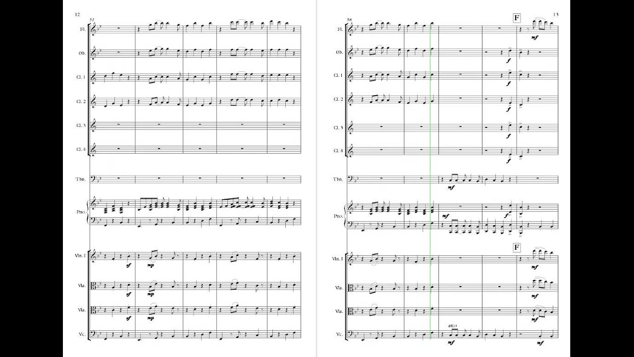 The Little Mermaid - Under The Sea: arrangement for Chamber Orchestra with sheet music score