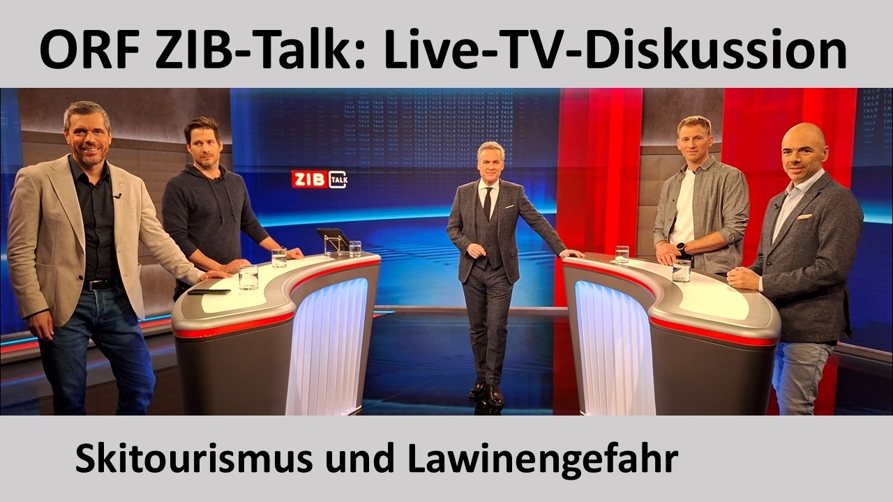 ORF ZIB-Talk: Skitourismus und Lawinengefahr