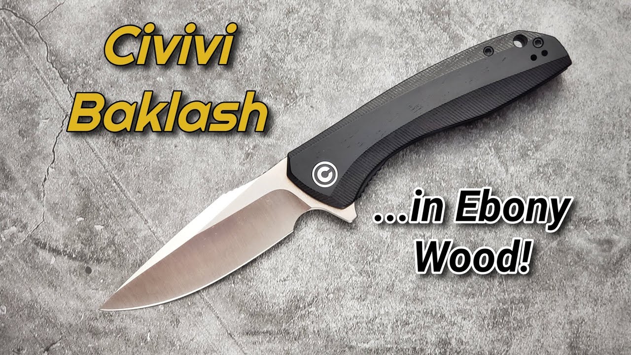 Civivi Baklash - Stylish EDC Blade in Ebony!