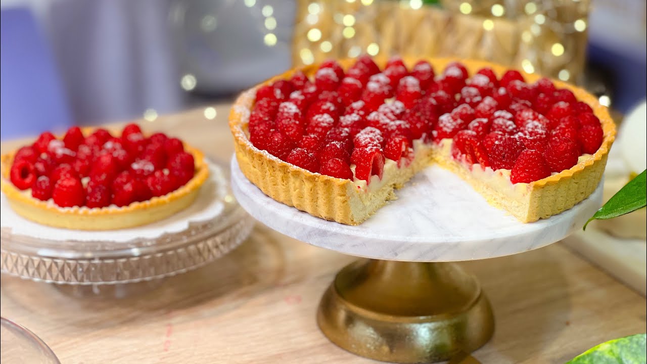 تارت الغلة  🍓🥧بالفرامبواز بمقادير بسيطة و سهلة و خاااصة بنييينة