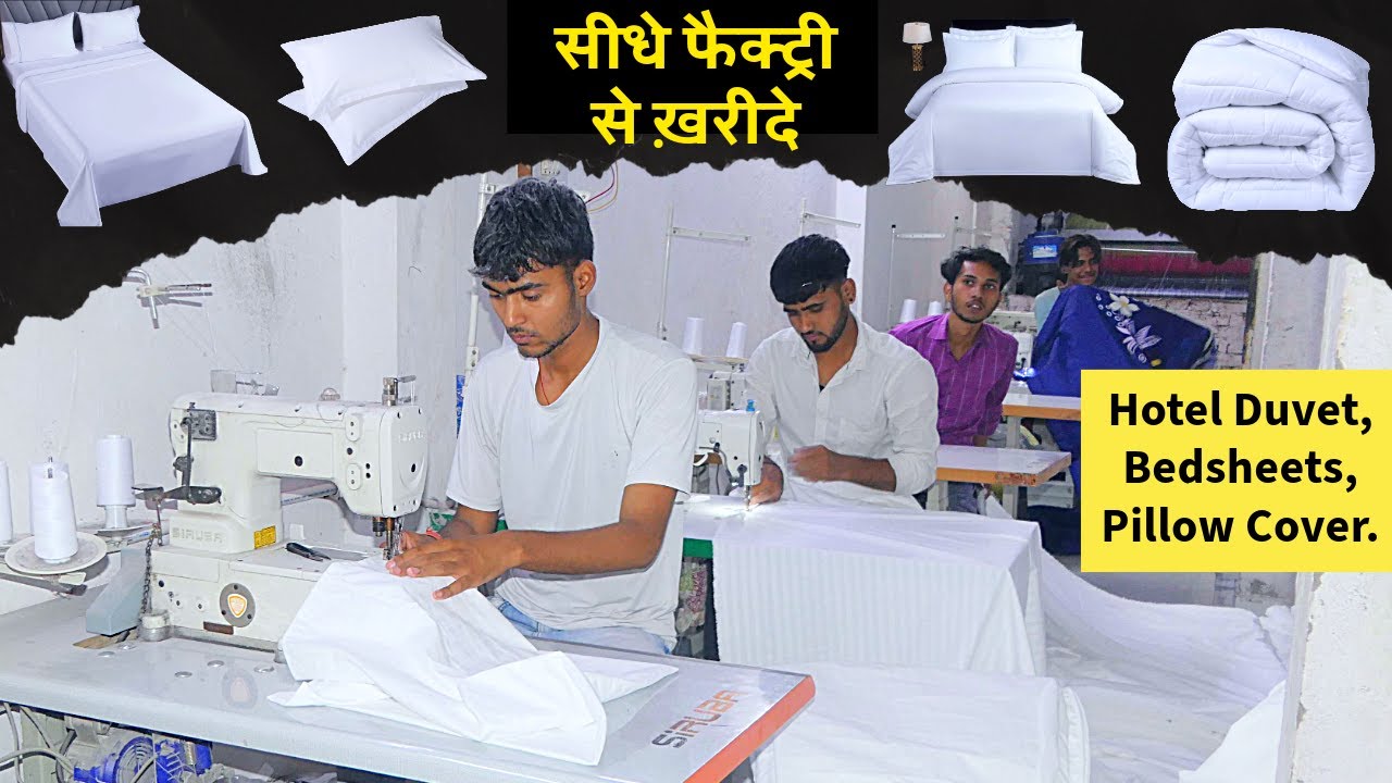 Hotel Bedsheet, Comforter Manufacturing And Wholesale Market in Panipat @msbulkstock #hotelstyle
