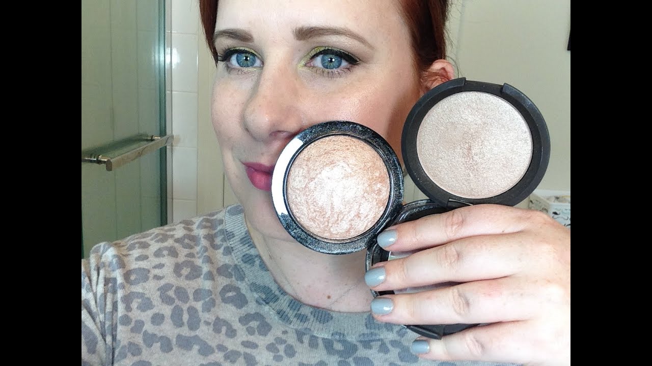 M.A.C. Mineralize Skinfinish Soft and Gentle Vs. Becca Shimmering Skin Perfector in Opal