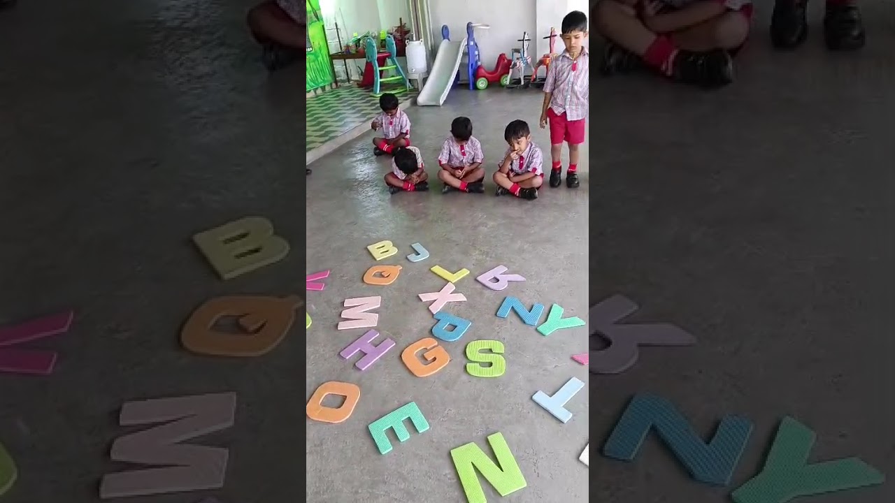 Identify the English alphabet ( ಇಂಗ್ಲಿಷ್ Alphabet ಗುರುತಿಸುವುದು.) by pre. Kg students..... 