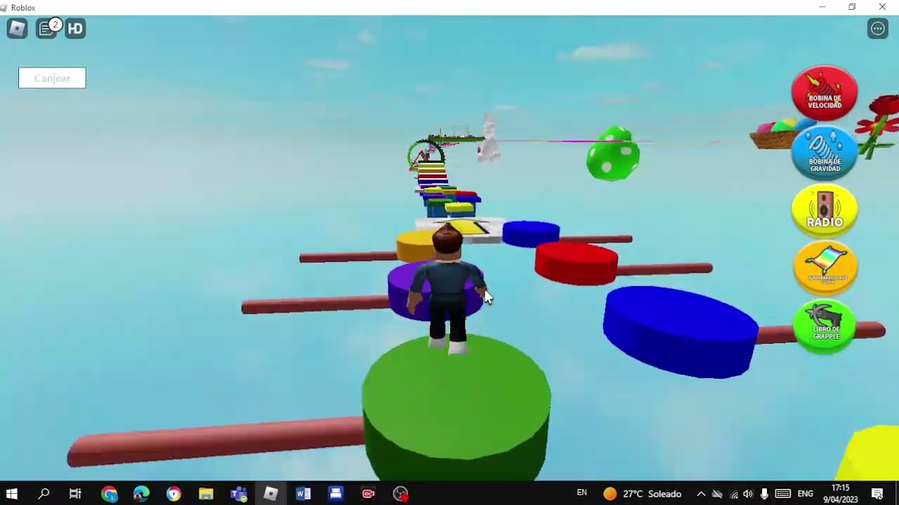 Jugando Easy Obby [¡Etapas de pascua!] en Roblox (Eespecial de pascua!!!) FELIZ PASCUA 🥳🥳🥳.