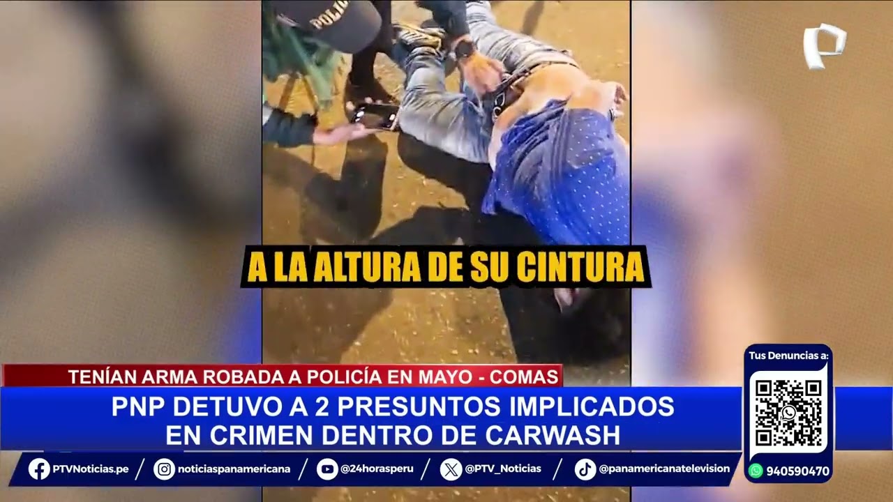 Asesinato en manada: acribillan a venezolano dentro de carwash de Comas y capturan a dos implicados