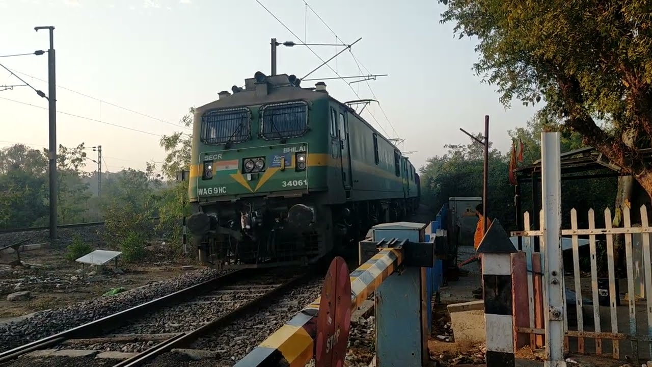 Indian railway WAG 9HC 34061 कोयला मालगाड़ी