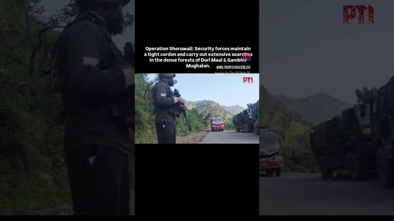 Operation Sheruwali: Security forces maintain a tight cordon & carry out extensive searches #shorts