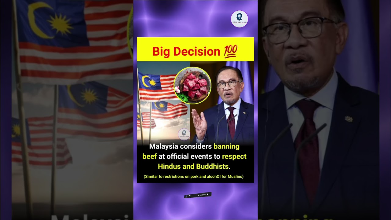 🌏 Malaysia&rsquo;s New Rule Shocks Everyone! 😲 | No Beef at Official Events | Respect for Faiths ✨#shorts