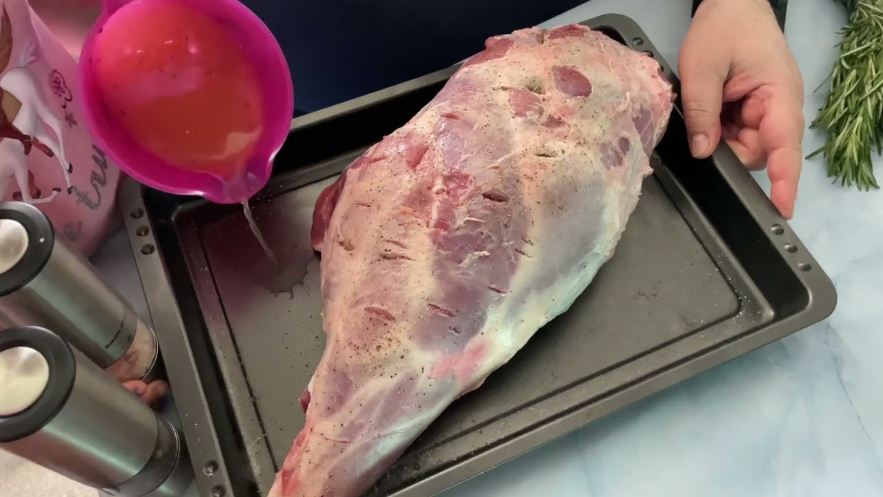 Lammkeule im Ofen. Einfach und schnell