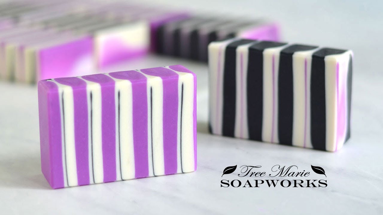 Cold Process Soap Making | Stripe Swirl Technique