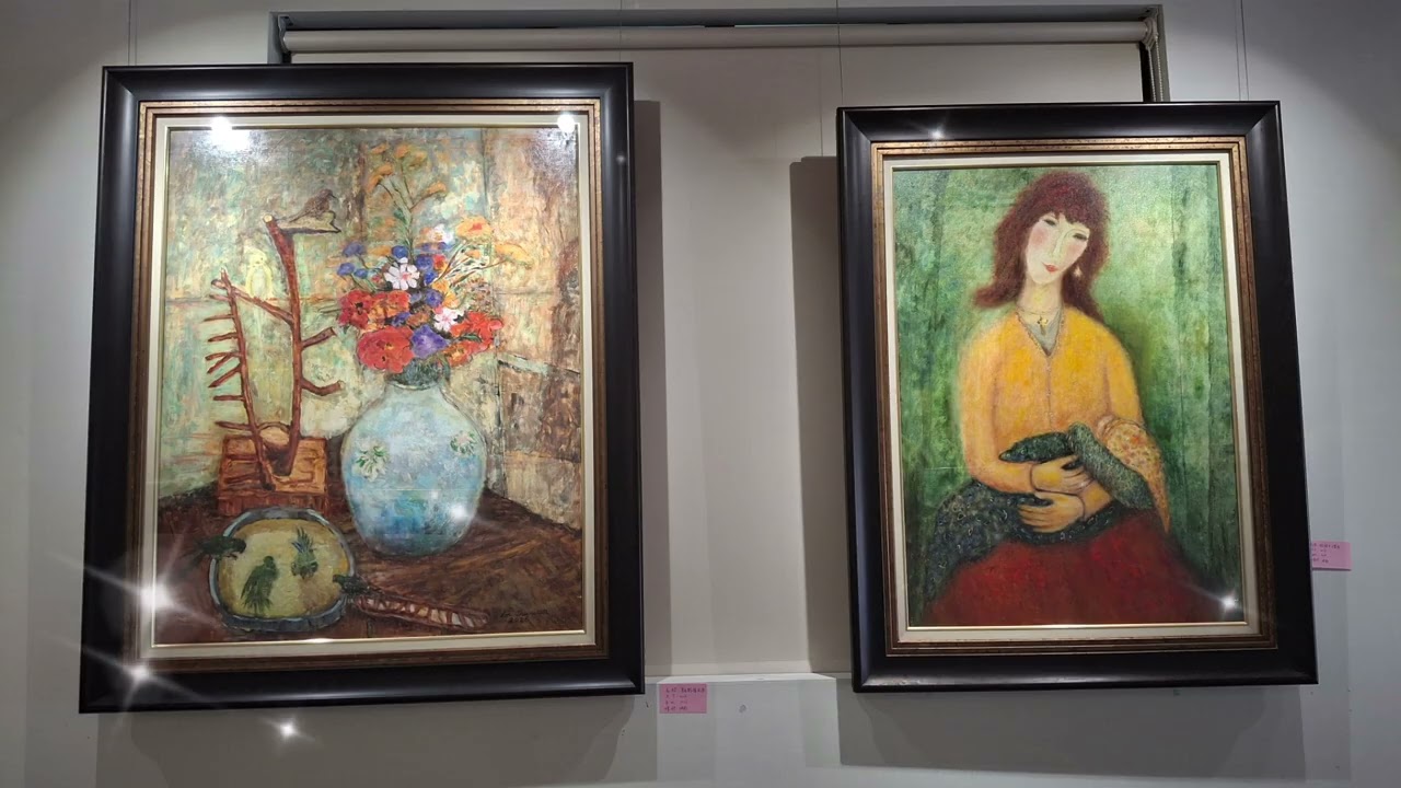 賴淑婉“畫筆中的安靜陪伴”油畫個展。那時花開藝文空間展出。
