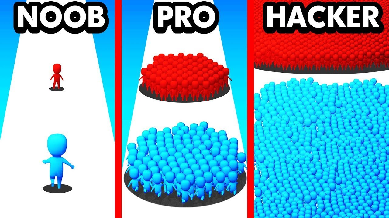 NOOB vs PRO vs HACKER En COUNT MASTER