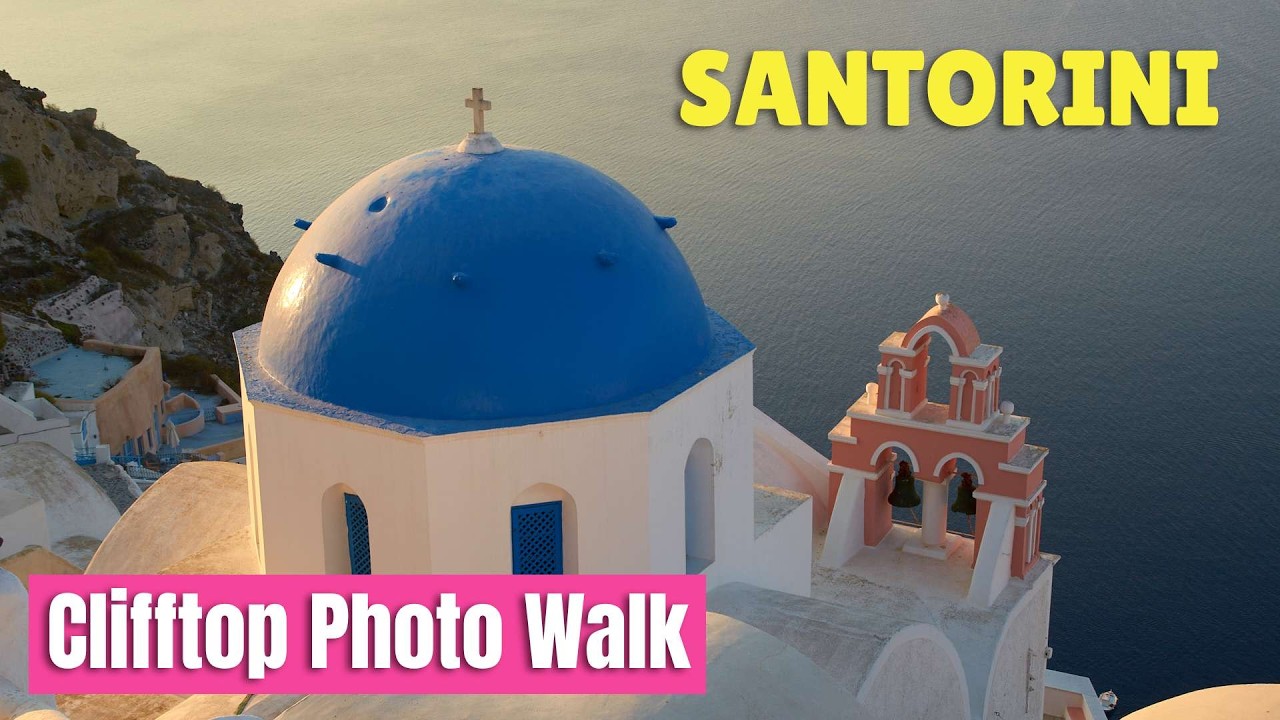 Santorini Greece Amazing Clifftop Photo Walk