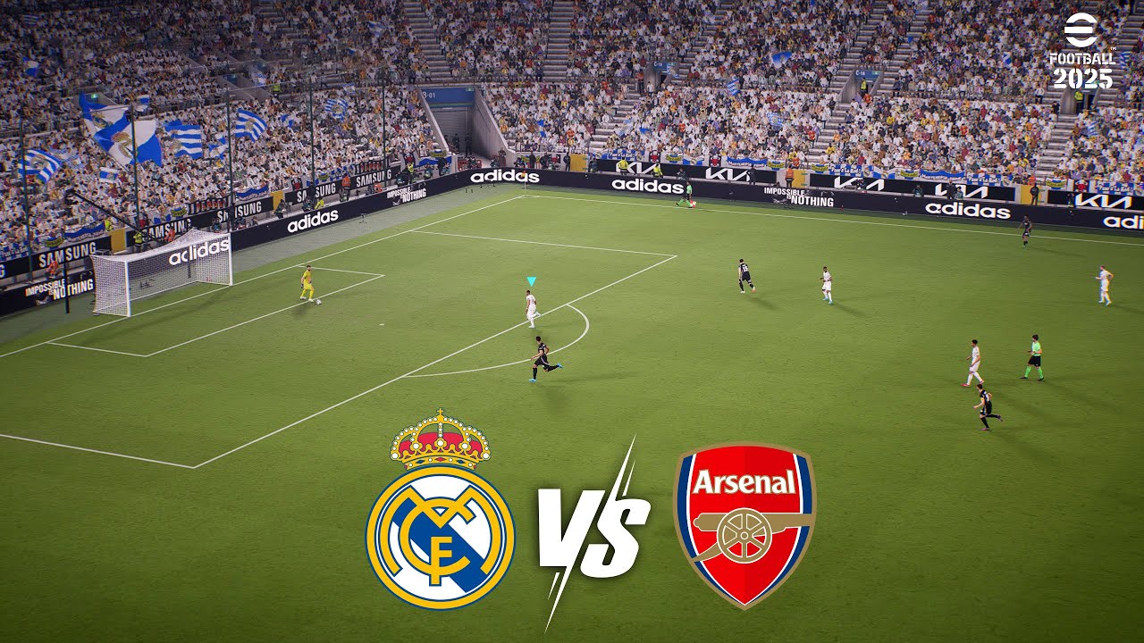 eFootball™ 2025 - Gameplay | Real Madrid v Arsenal | live broadcast | PC 2k
