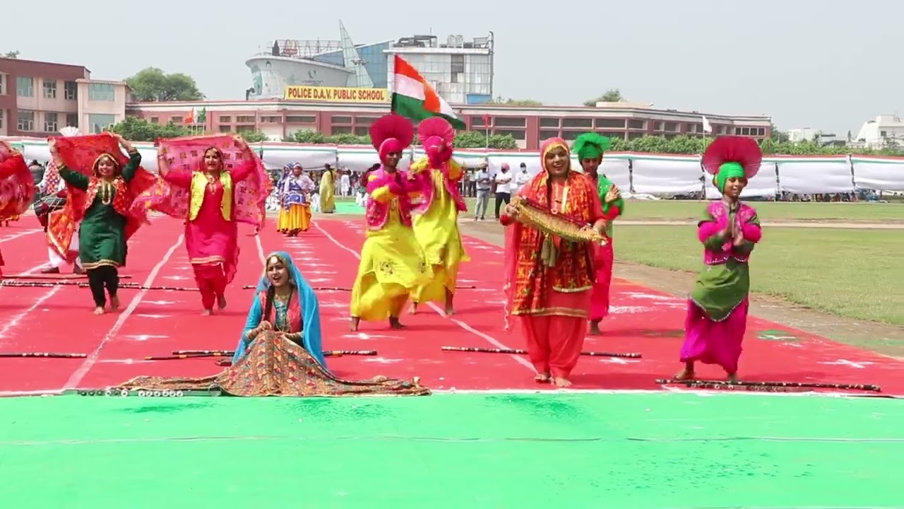 Bhangra Performance by Students of Shri Vidya Sagar Bal Bharti public school at 15 August 2021