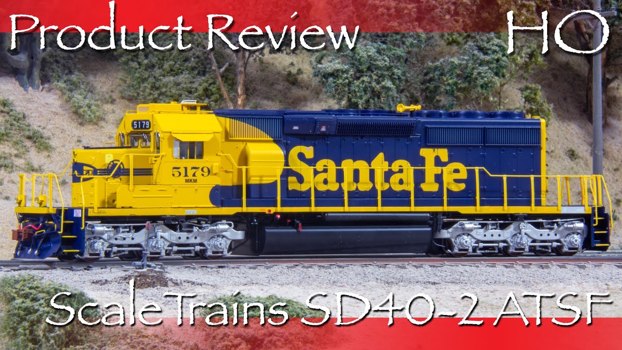 Мощь дорог Санта-Фе! — Распаковка и обзор нового HO ScaleTrains SD40-2 ATSF!