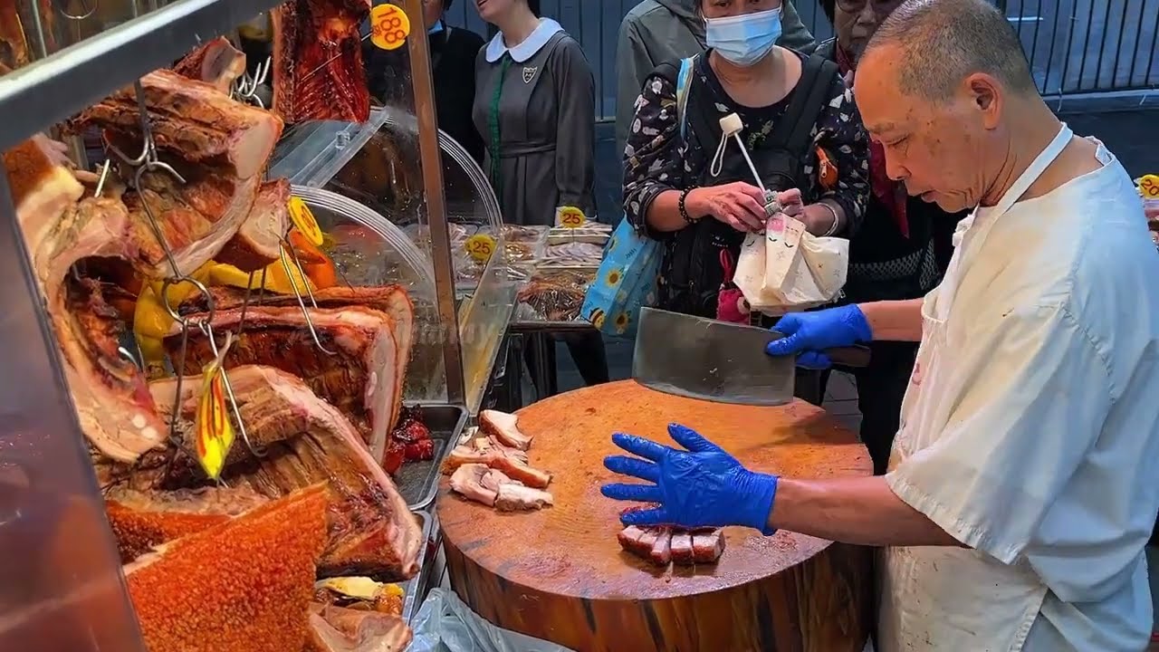 香港燒味 生意火爆的港式燒味店#roastedduck #streetfood #food #delicious #bbqpork #roastedgoose #燒味 #燒臘