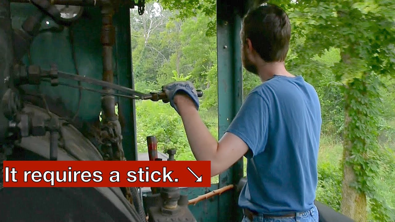 I drove a rare steam engine (a Heisler!), and you get to ride along in the cab!