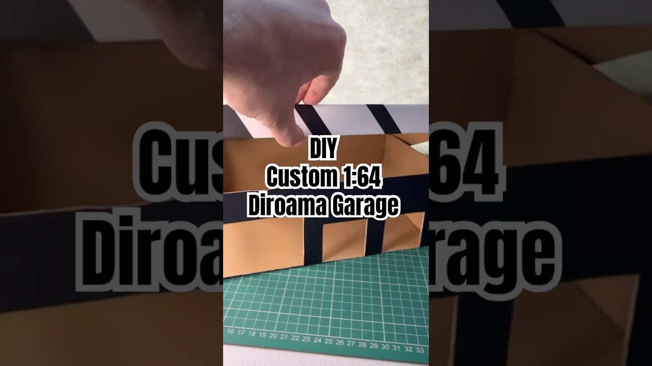 Custom made 1:64 Diorama Garage for Hotwheels. How to?