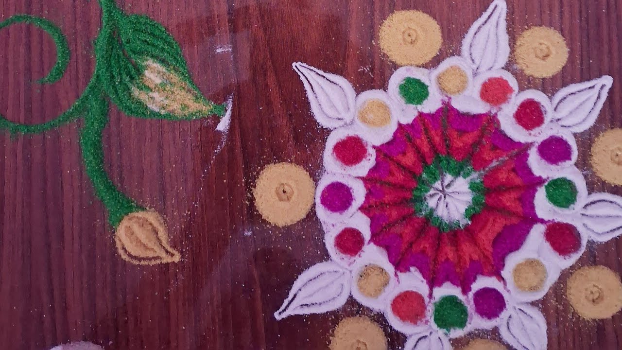 बेसिक सोप्या रांगोळी easy basic rangoli  designs #rangolidesign 