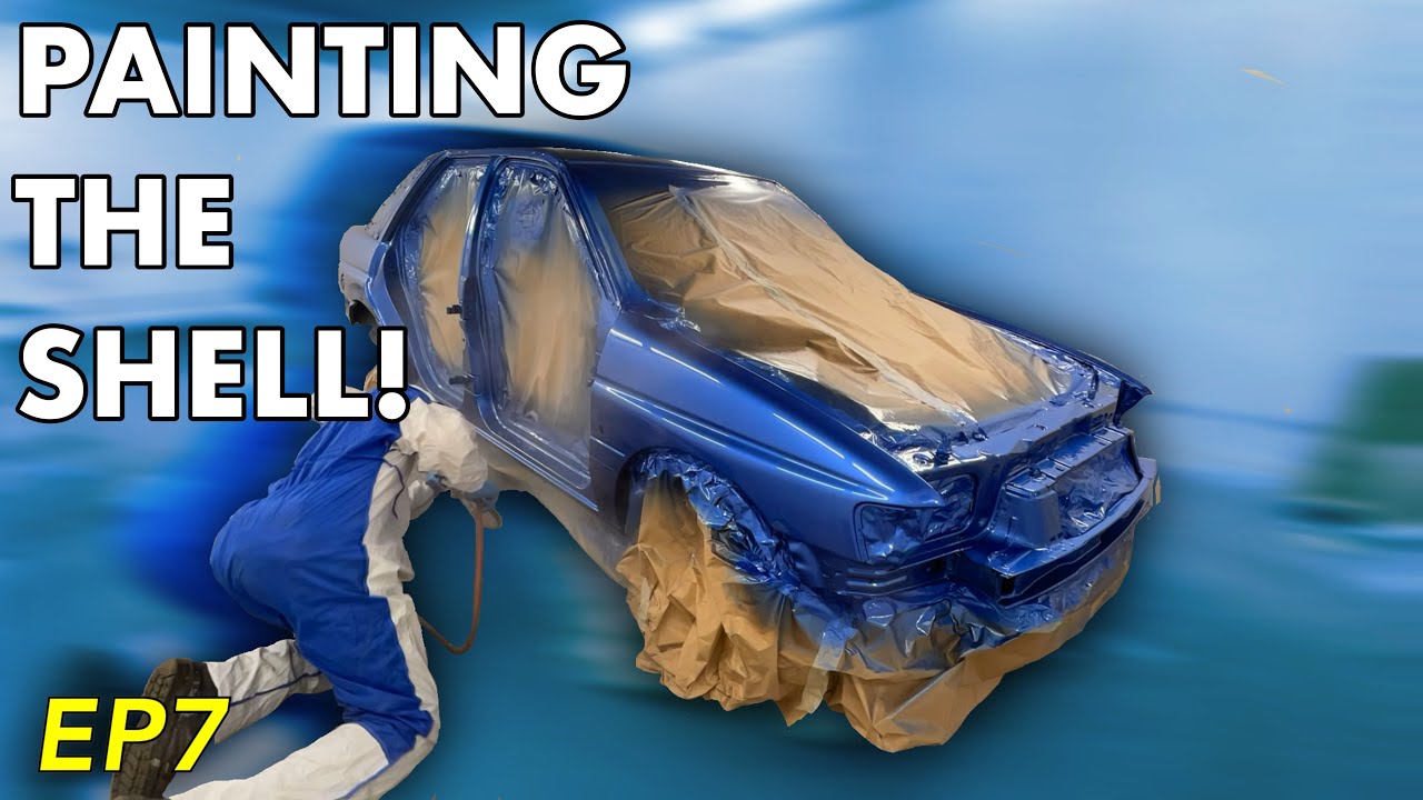 Restoring my Ford Escort: PAINTING THE SHELL