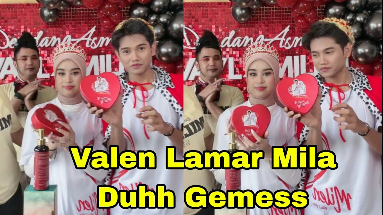 VALEN LAMAR MILA PAKAIKAN CINCIN DI JARI MANISNYA