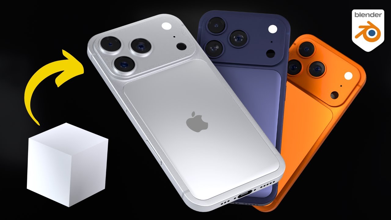 How to Model iPhone 17 Pro Max in Blender | Beginner-Friendly 3D Tutorial