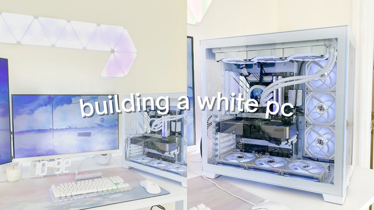 building a white aesthetic pc | lian li o11 dynamic evo, rtx 3070 ti, kraken z73