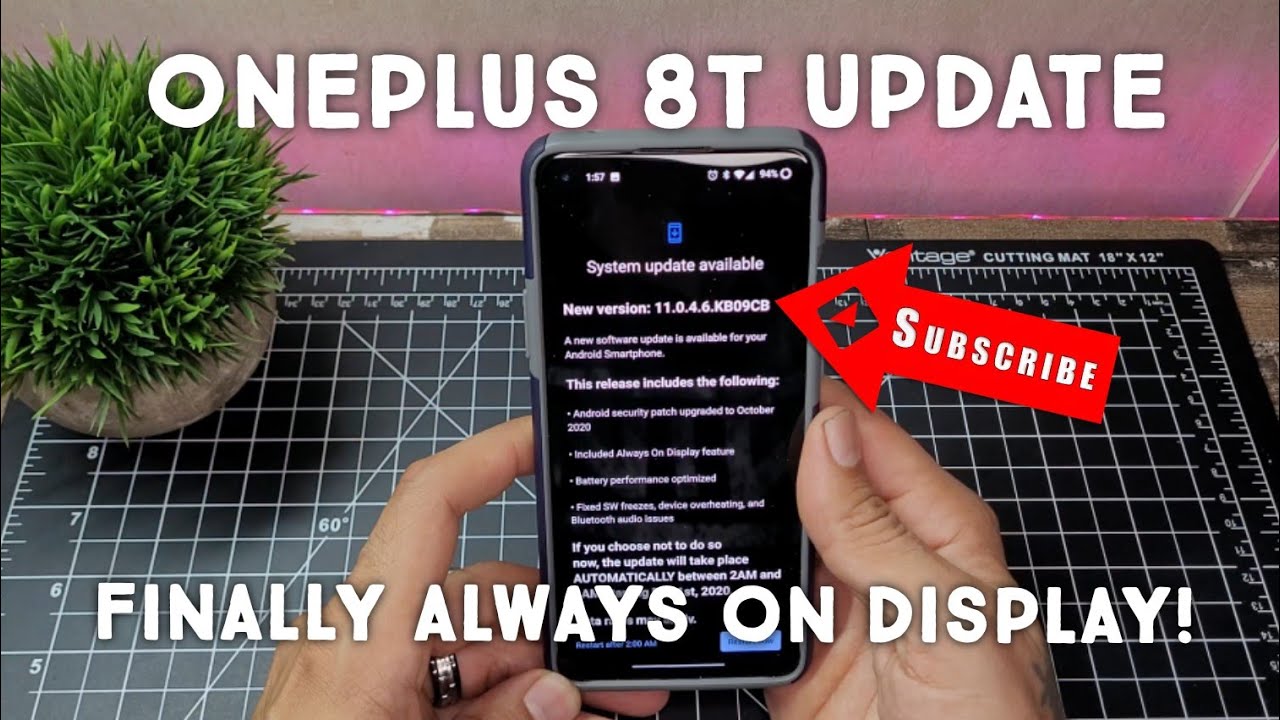 Oneplus 8T Firmware Update | Finally Always on Display! (T-Mobile)
