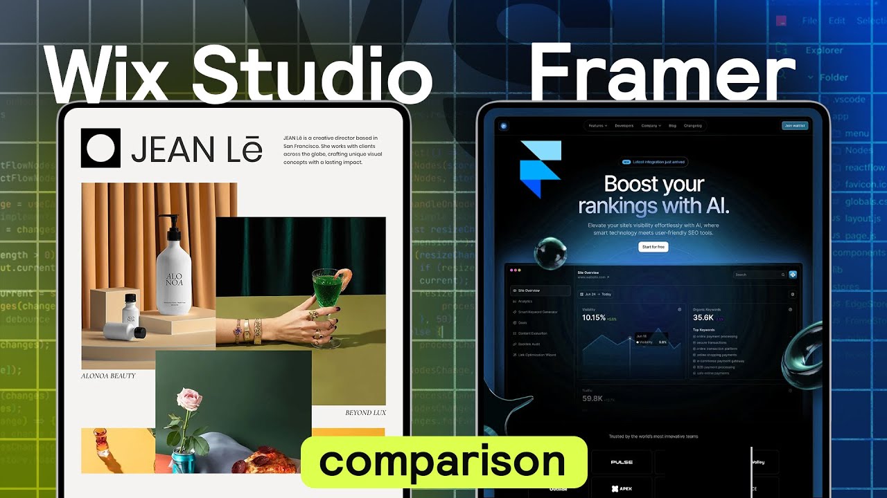 Which No Code Platform Should You Try? Framer vs Wix Studio