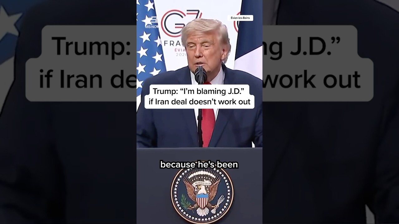 Trump jokes, 'I'm blaming JD' if Iran deal doesn't work out
