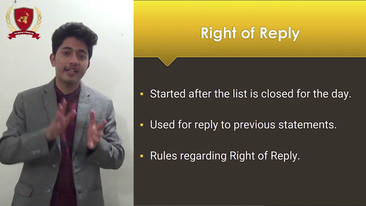 Right of Reply