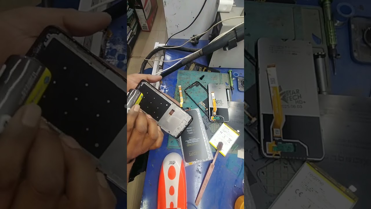 Realme C35 disassembly and display change Full video 