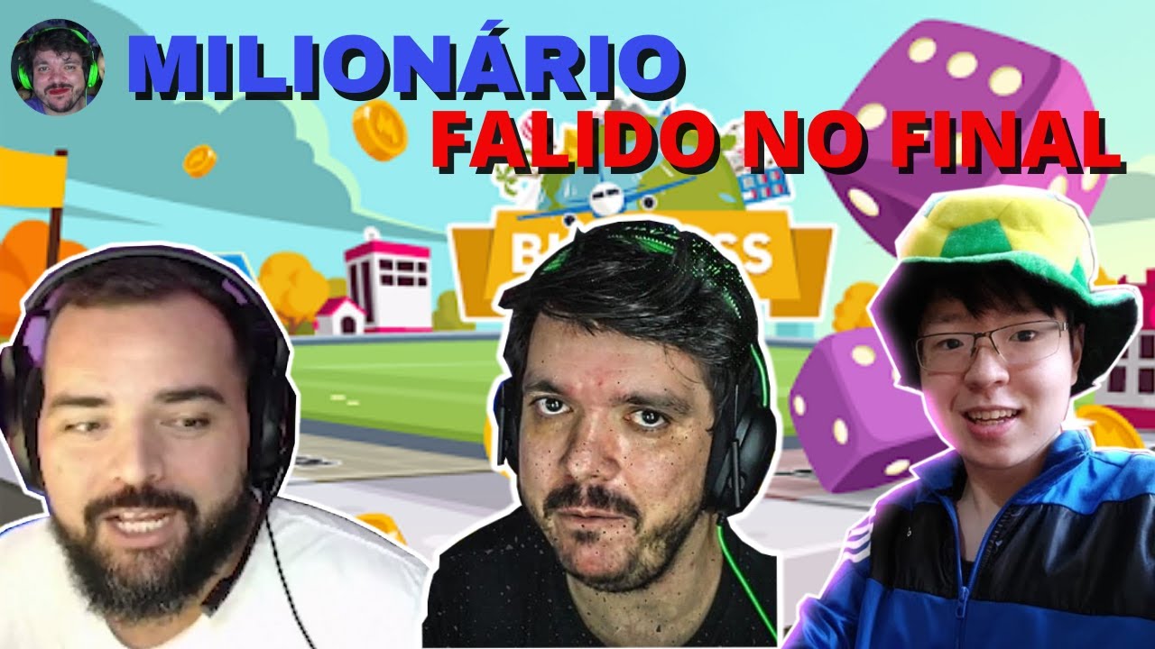 Patetas no Banco imobiliário (Business Tour) Liminha fez Batata do chat desconectar de RAGE (NOVO)