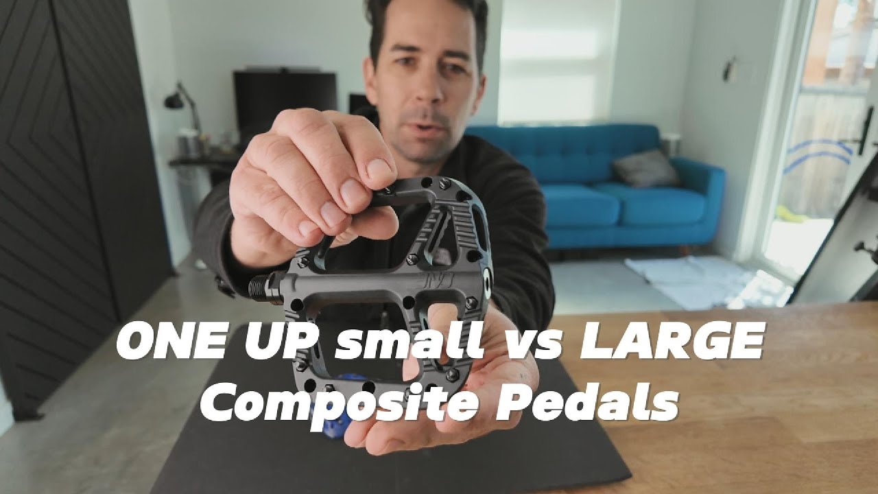 OneUp Composite Pedals Review & Large vs Small Size Comparison