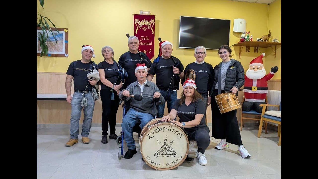 Zumbapalleiros en las residencias de Cacabelos Navidad 2025