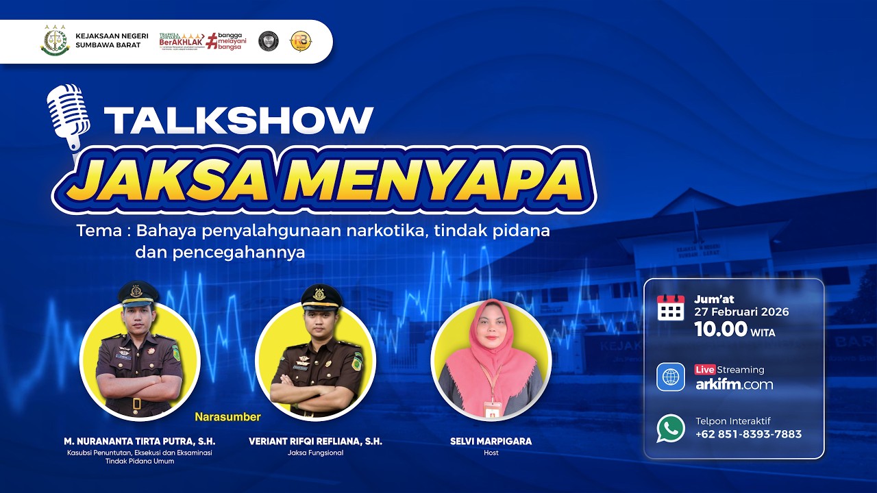 JAKSA MENYAPA - Bahaya Penyalahgunaan Narkotika, Tindak Pidana dan Pencegahannya
