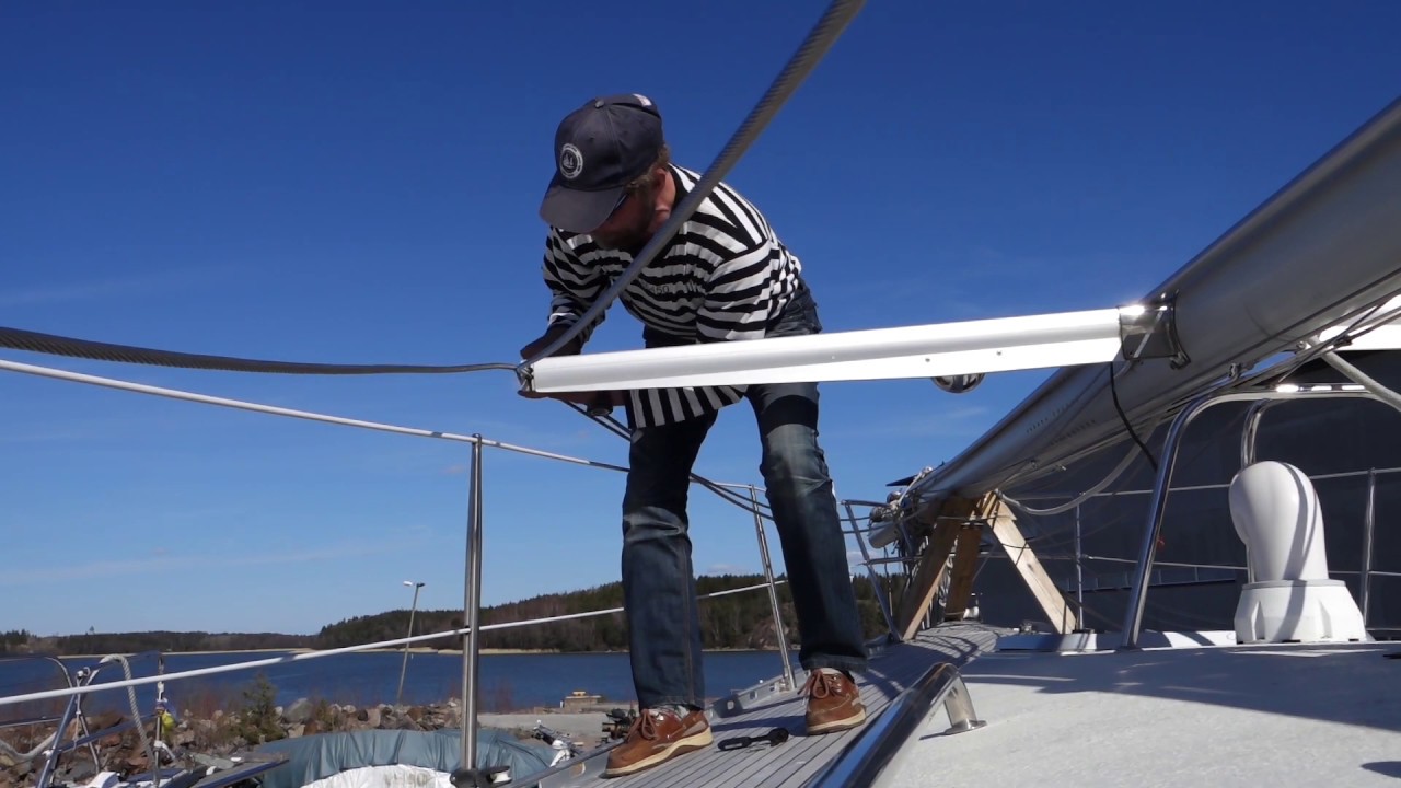 Preparing the boat for splashing. Sailing season 2020