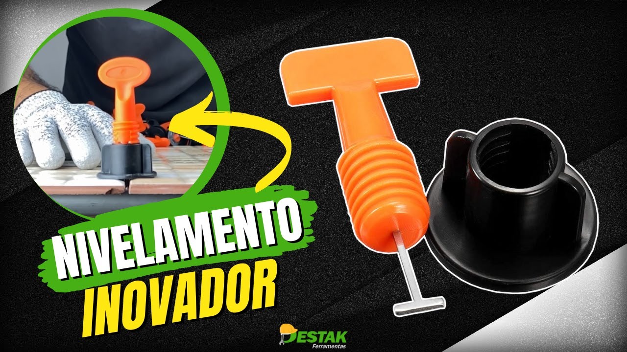 NOVO NIVELADOR DE PISO TOTALMENTE REUTILIZAVEL PARA NIVELAR PORCELANATO