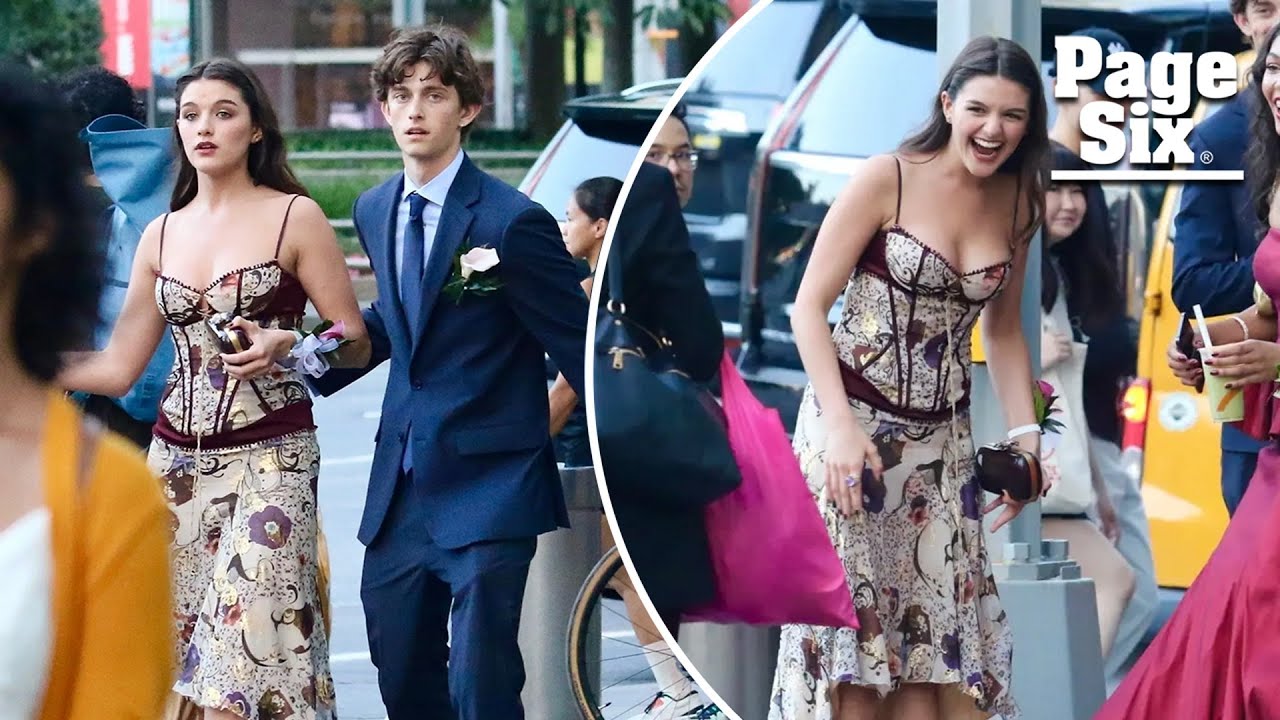 Suri Cruise looks just like mom Katie Holmes at prom with pals