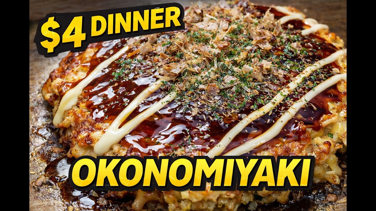  Do you like one pan meals? 🍳okonomiyaki（$4 Meal)