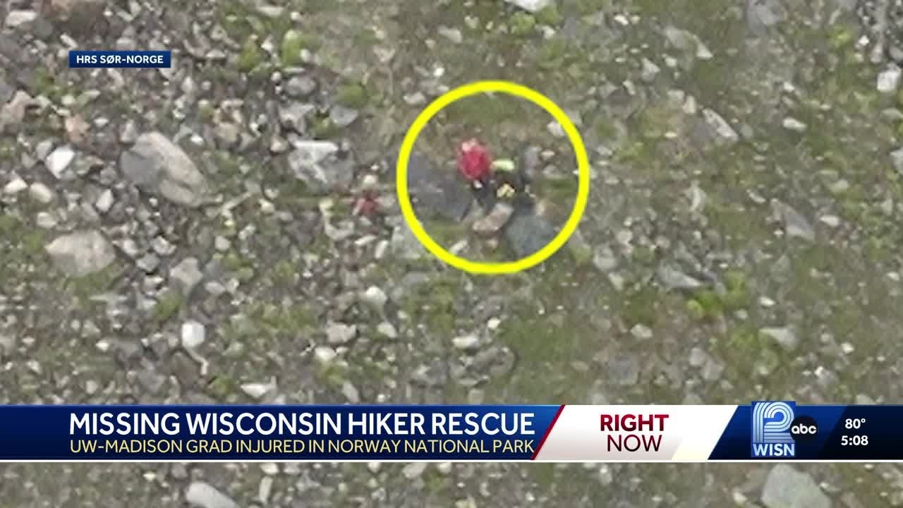 Missing Wisconsin hiker found alive in Norwegian national park