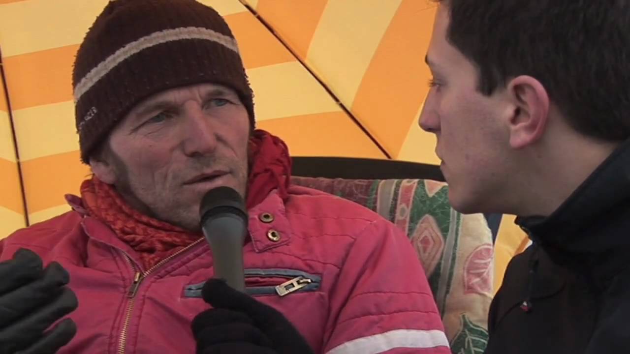Hans Söllner im Sitzstreik