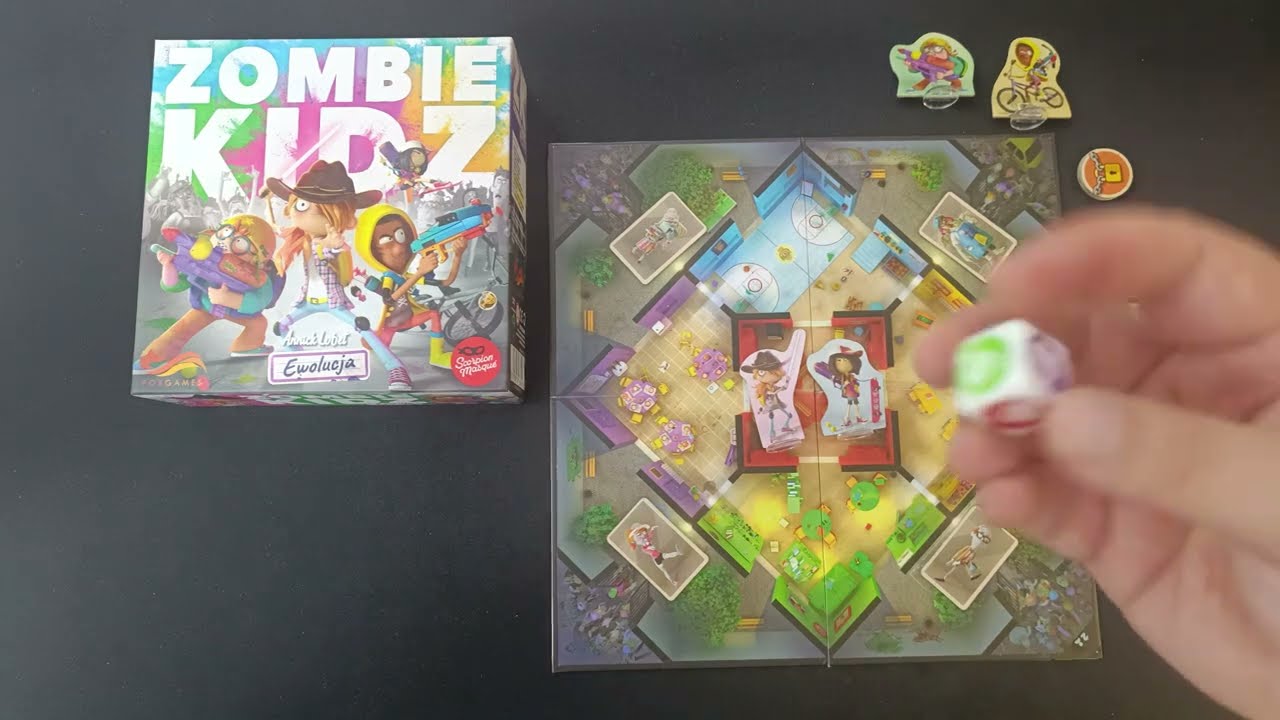 Zombie Kidz Ewolucja | Zasady gry | Instrukcja | od 7 lat | 2-4 graczy | gra planszowa | gra legacy