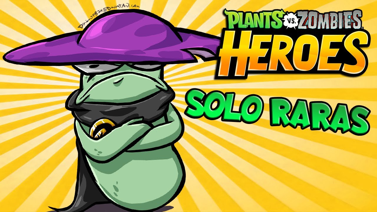 JUGANDO SOLO CON CARTAS RARAS - Plants vs Zombies Heroes