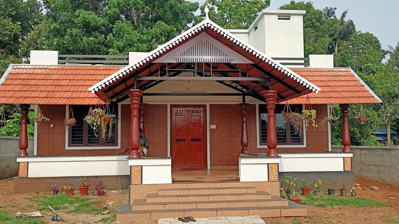 19 ലക്ഷത്തിന് നിർമ്മിച്ച 1279 സ്ക്വയർ ഫീറ്റ് 2 ബെഡ്‌റൂം നടുമുറ്റമുള്ള വീട് |Home tour Malayalam |