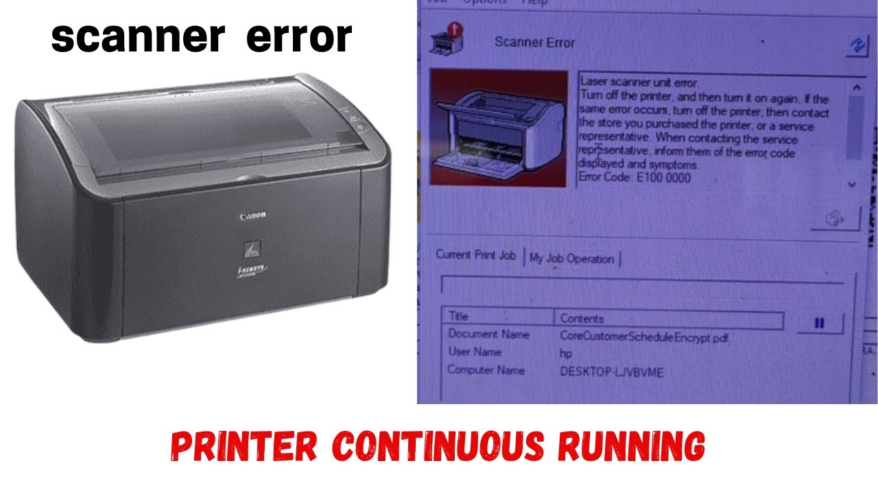 canon lbp2900, hp 1020, hp 1005 continuous running problem solve || laser scanner unit error
