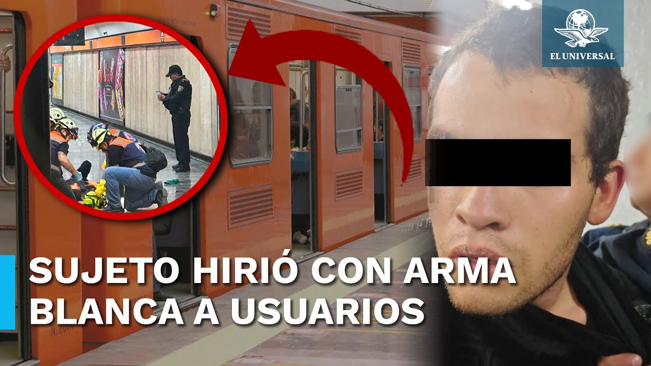 Así fue el momento del ataque a cuatro personas en Metro Tacubaya