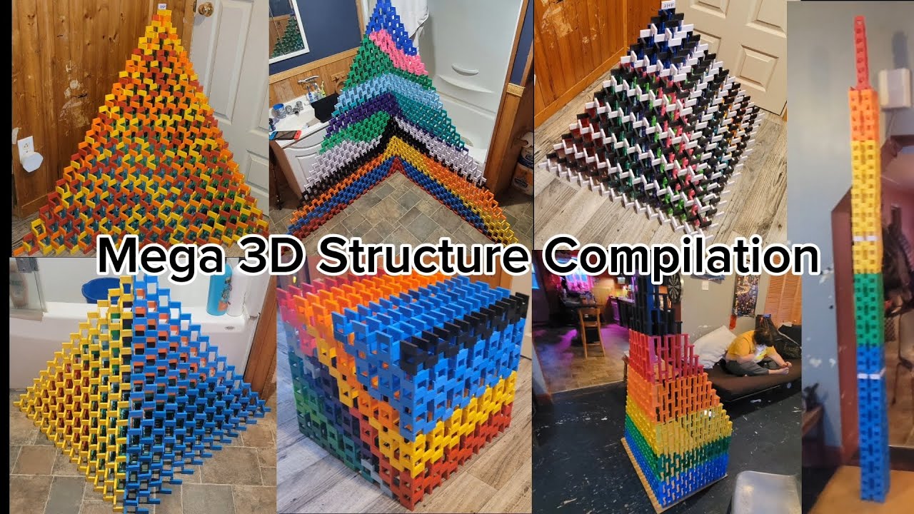 (300 Sub special) (65000 Dominoes) Mega 3D Structure Compilation!
